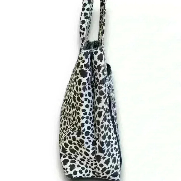 Cheetah‎ Y2K Shoulder Bag Nylon Animal Print Tote Organizer Zipper Multi Pockets - Picture 10 of 11